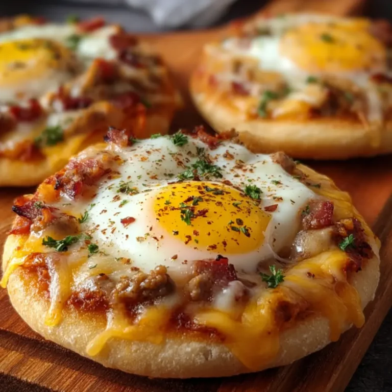 english muffin breakfast pizza