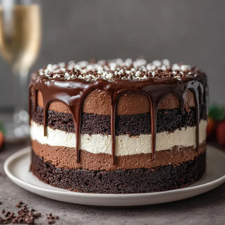 chocolate tuxedo cake