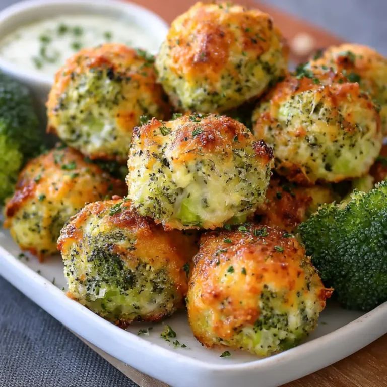 baked broccoli cheese balls