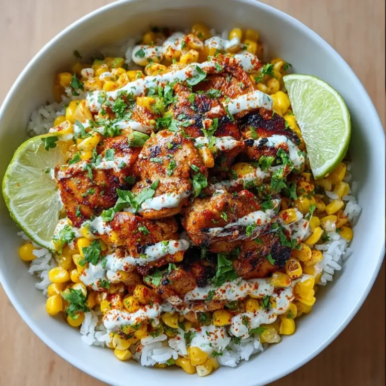 street corn chicken and rice bowls