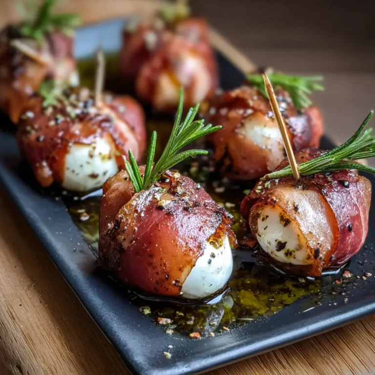 prosciutto wrapped mozzarella bites