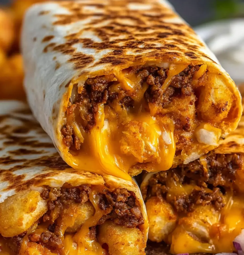 Cheesy Potato Burritos