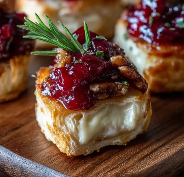 Baked Cranberry Brie Bites