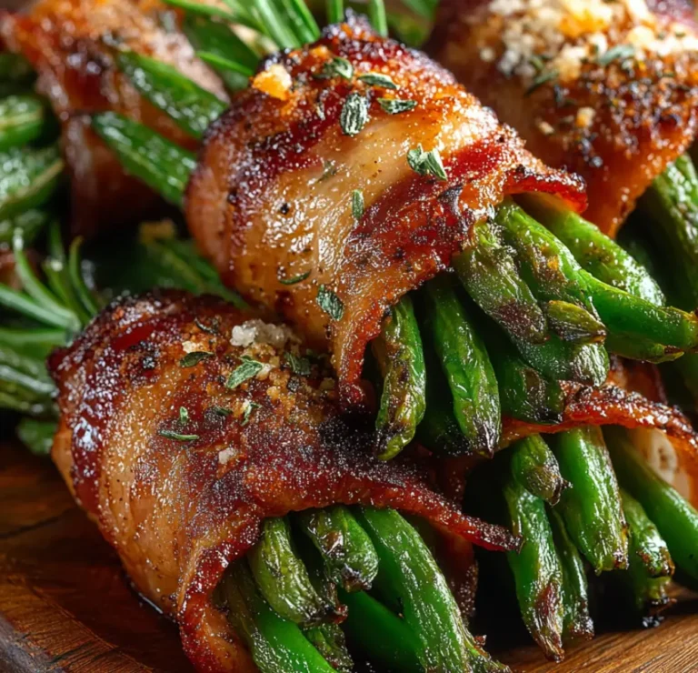 Bacon-Wrapped Green Bean Bundles