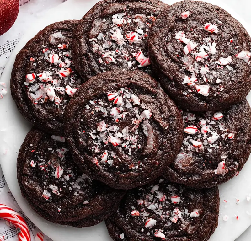 Double Chocolate Peppermint Cookies