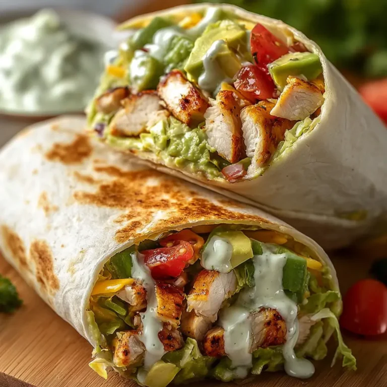 Chicken Avocado Ranch Burritos