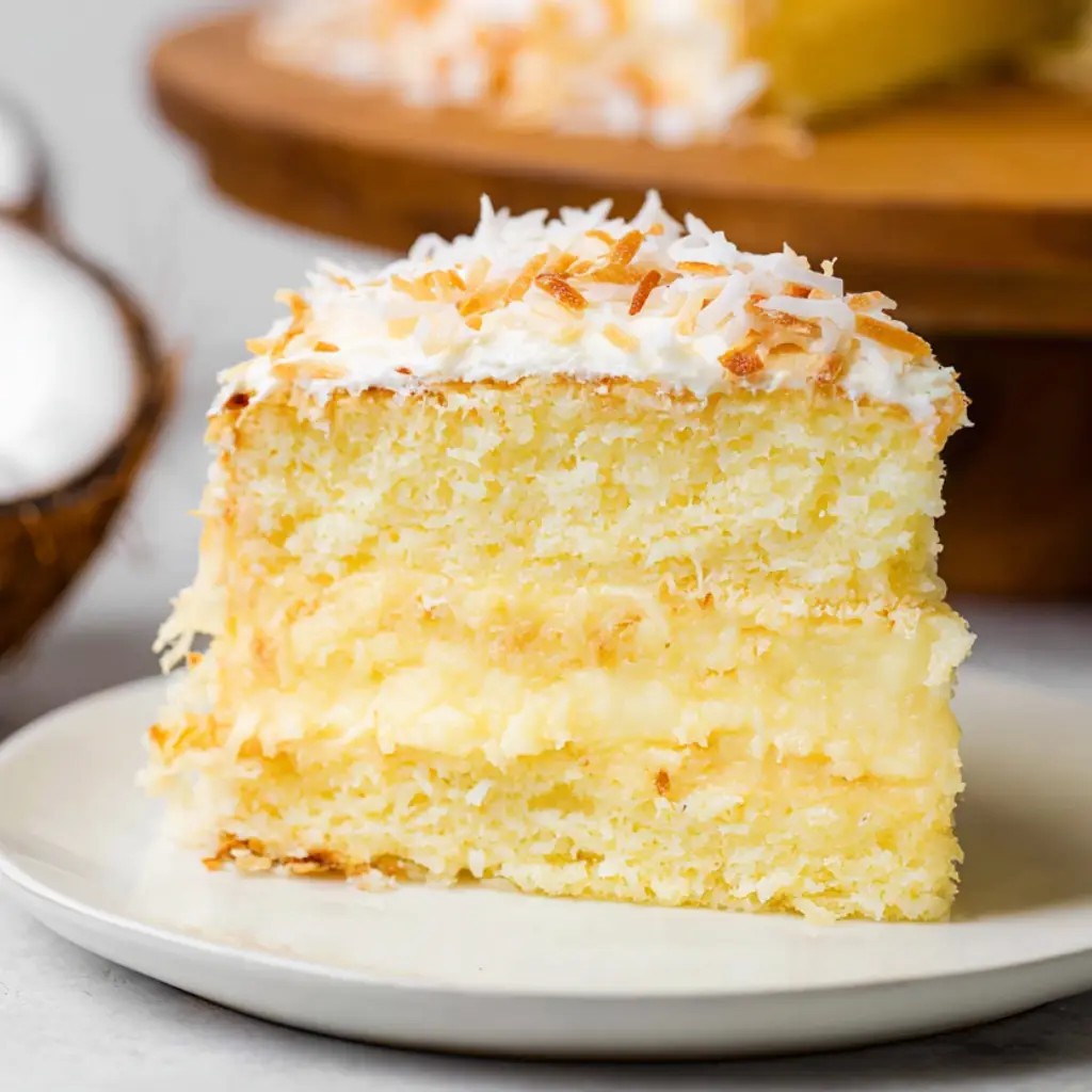 Coconut Custard Cake