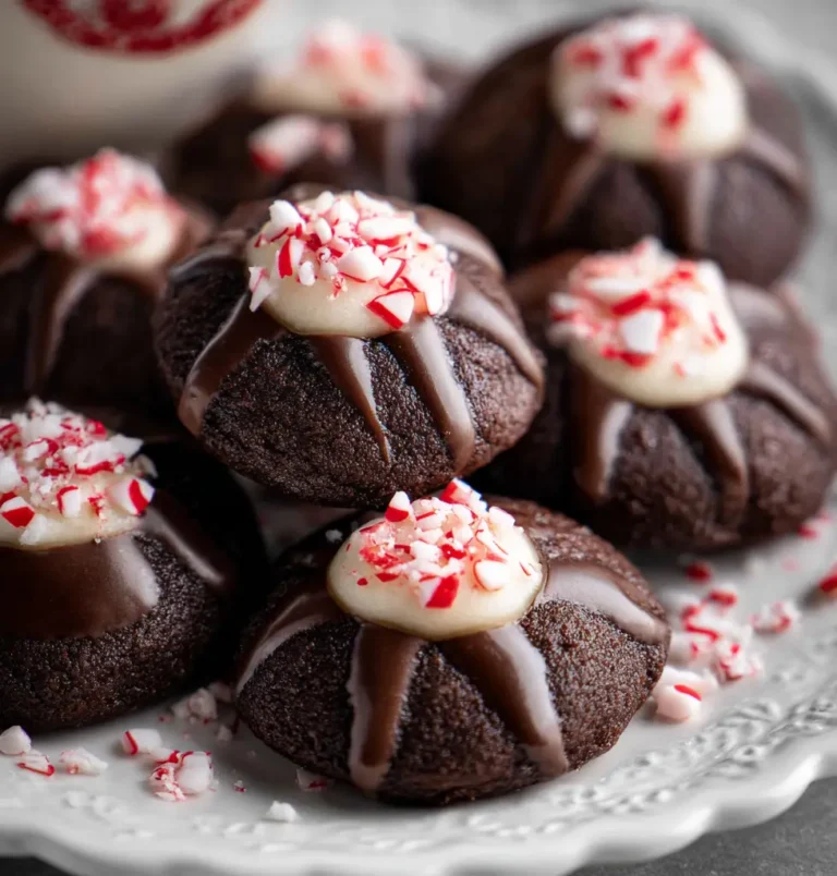 Chocolate Peppermint Blossoms