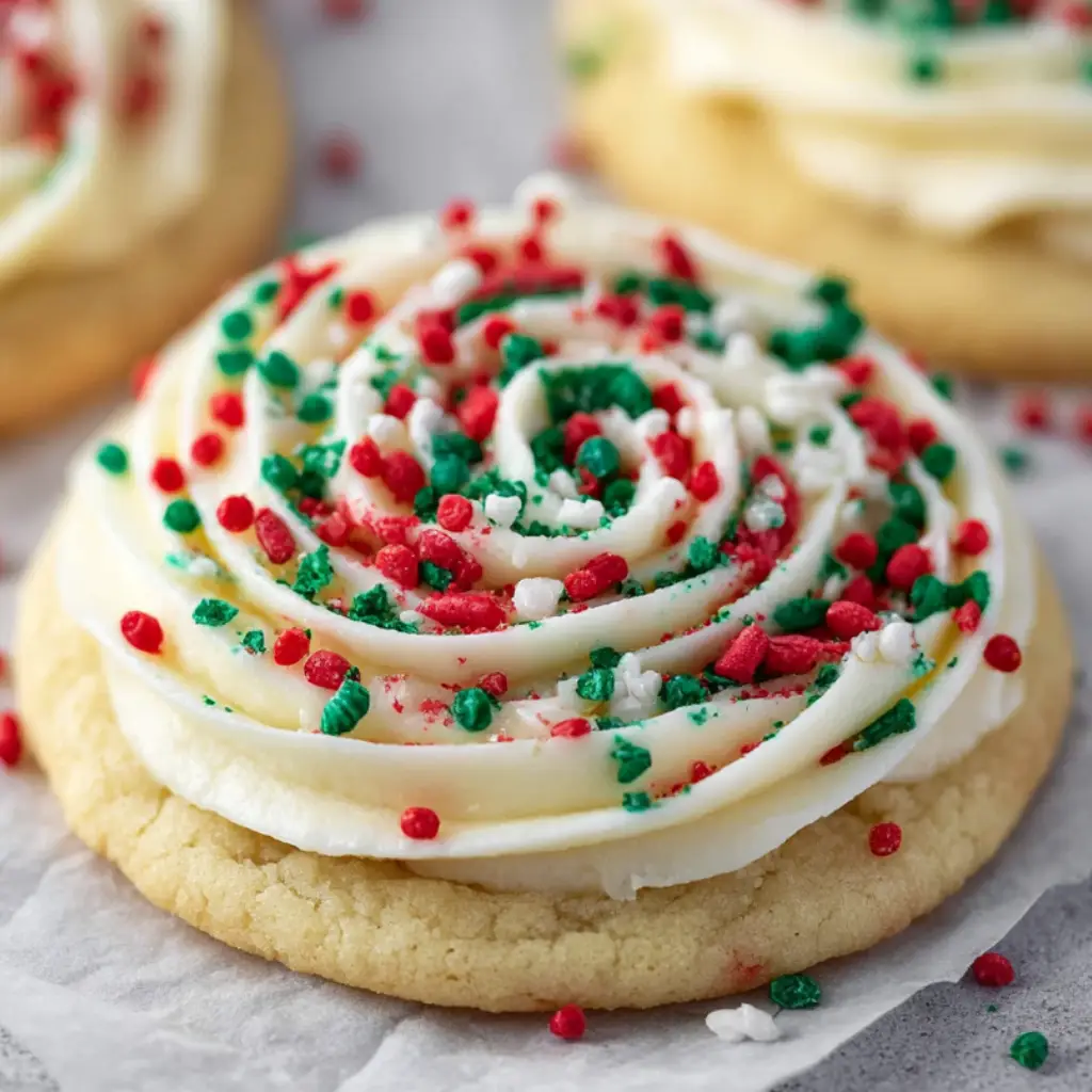 Christmas Cake Batter Cookies