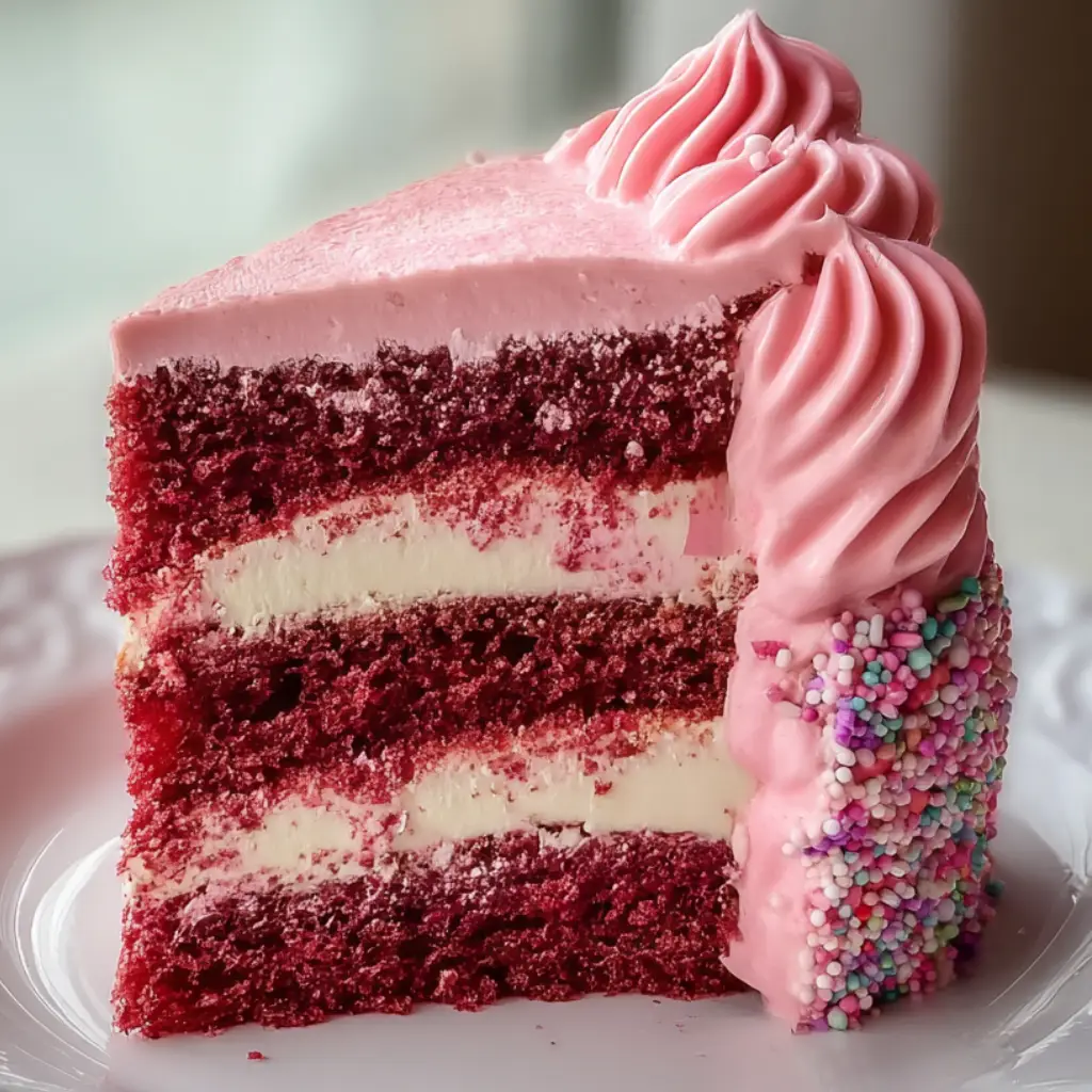 Mother’s Day Pink Velvet Cake