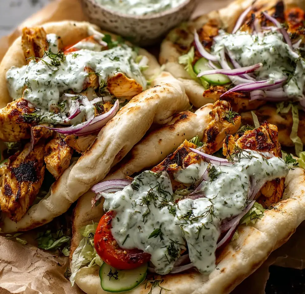 Sheet-Pan Chicken Pitas with Herby Ranch