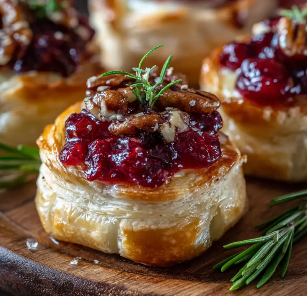Baked Cranberry Brie Bites