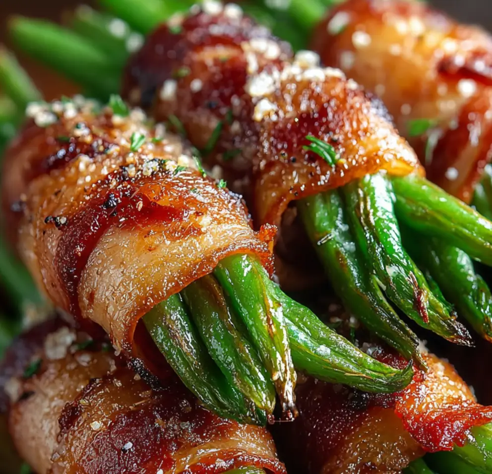 Bacon-Wrapped Green Bean Bundles