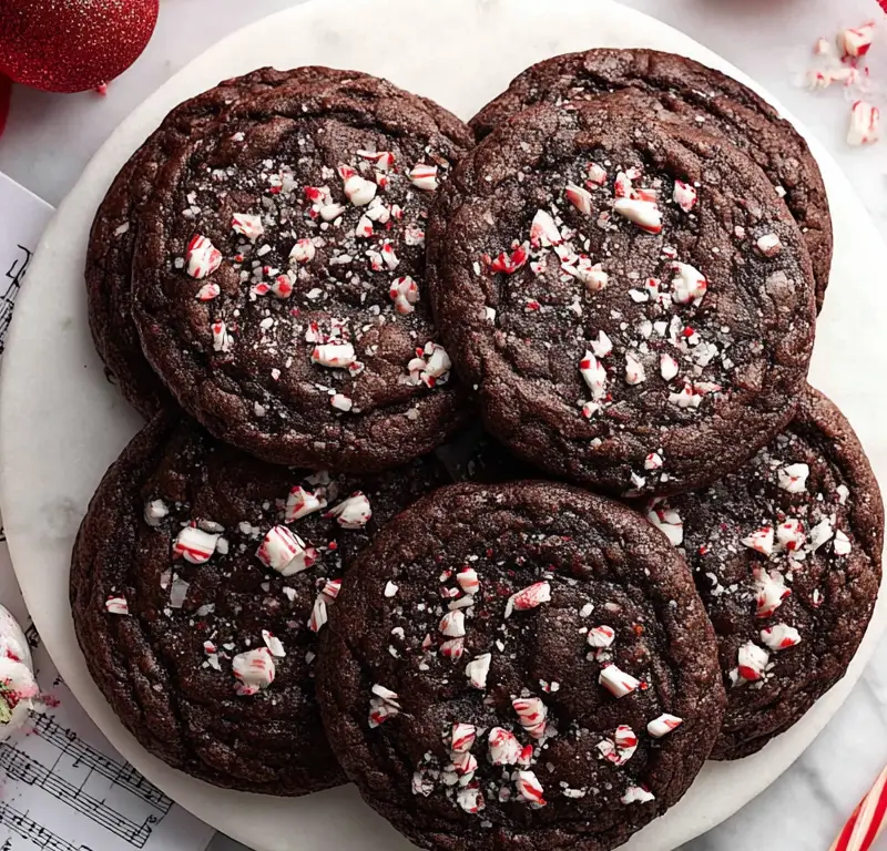 Double Chocolate Peppermint Cookies