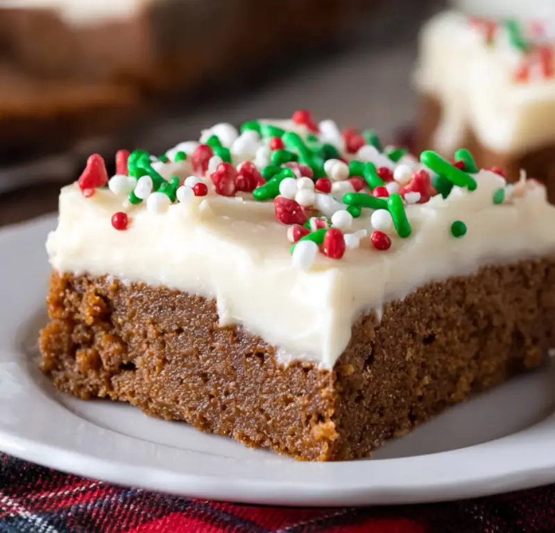 Gingerbread Cookie Bars
