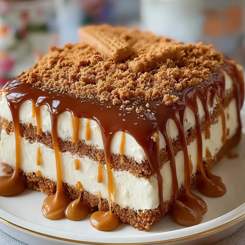 No-Bake Biscoff Layered Delight