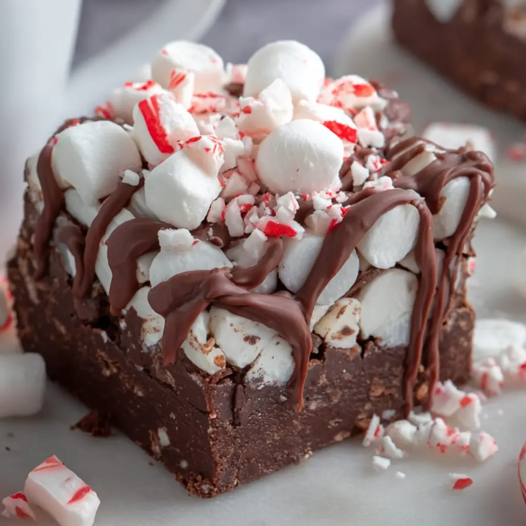 Hot Chocolate Peppermint Fudge