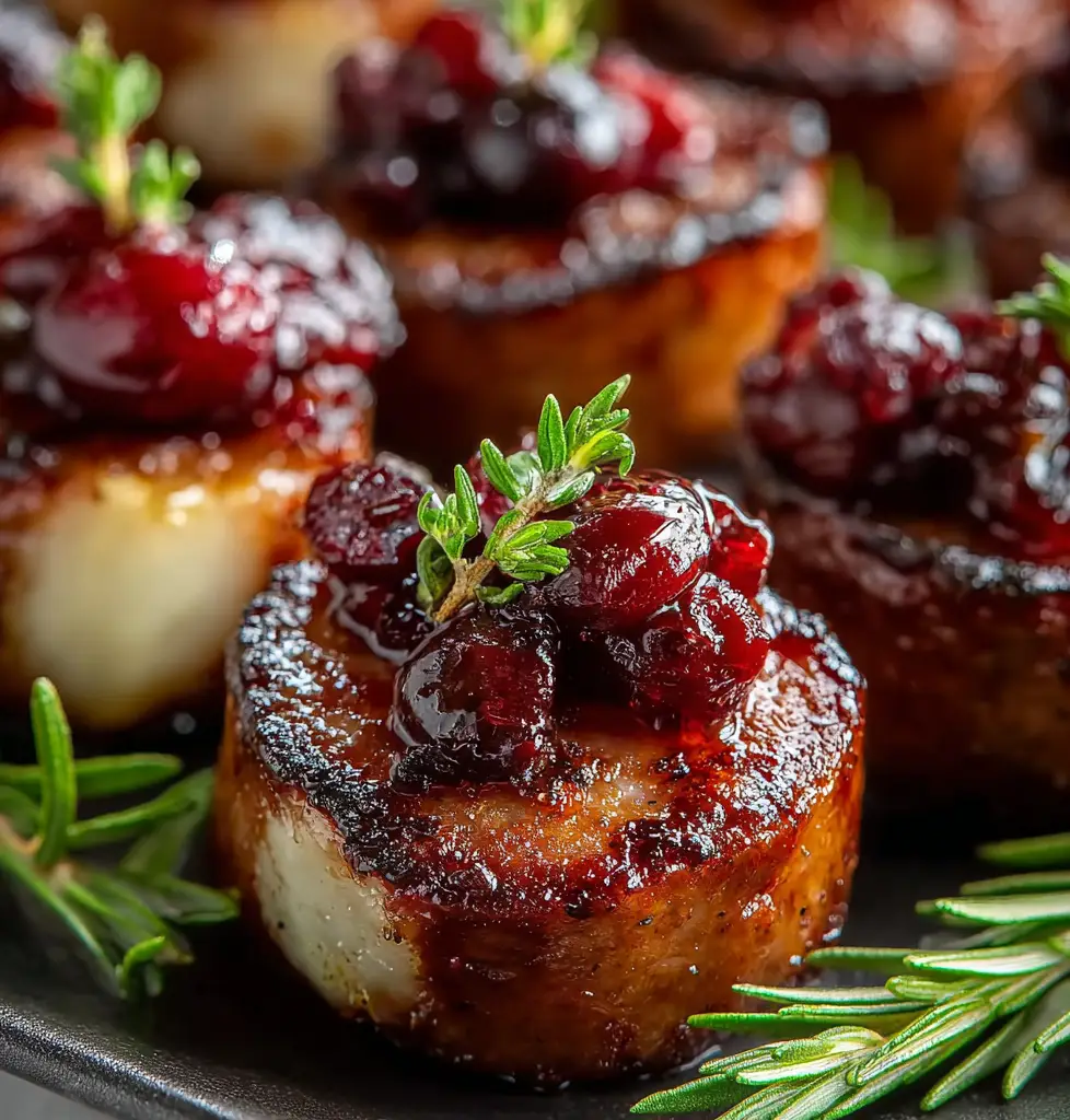Sheet Pan Smoked Sausage Cranberry Bites