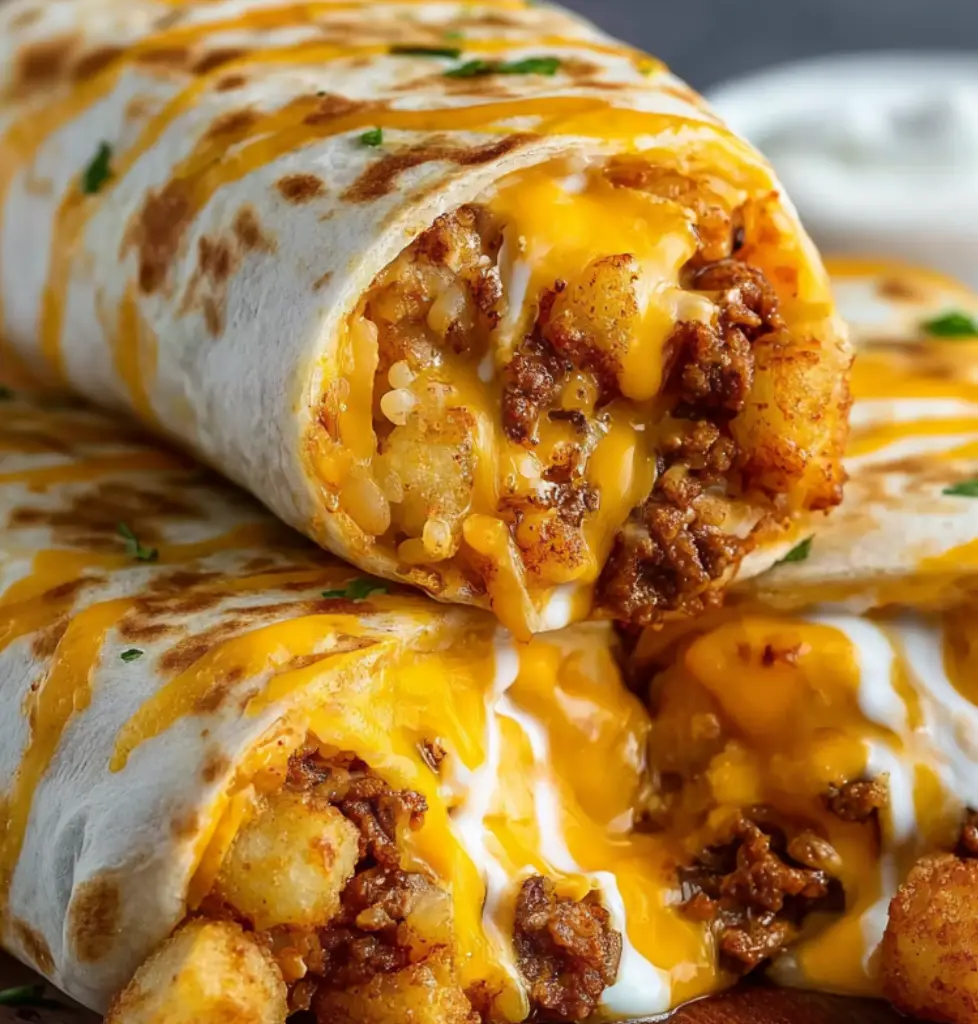 Cheesy Potato Burritos