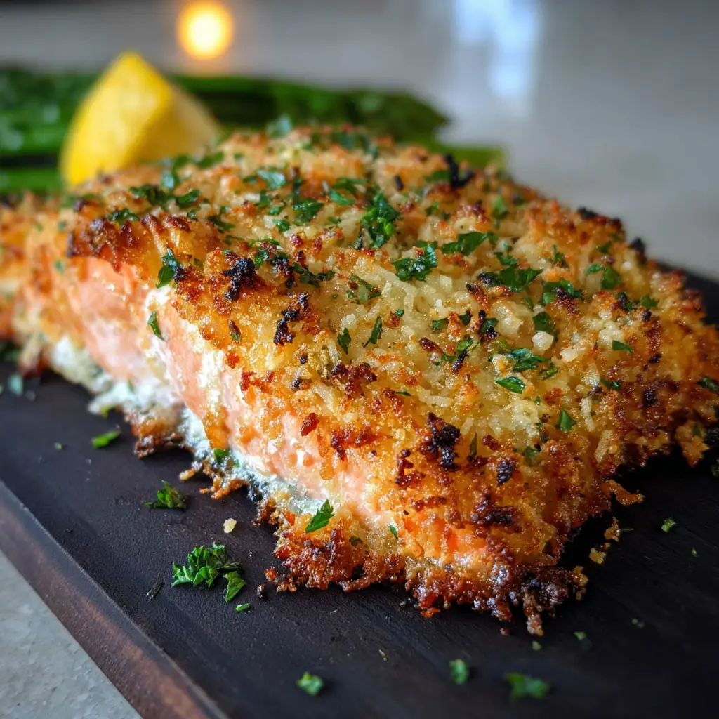 Crispy Parmesan-Crusted Baked Salmon