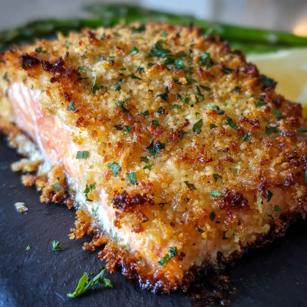Crispy Parmesan-Crusted Baked Salmon
