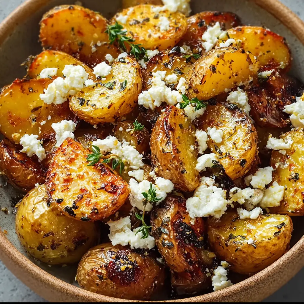 Healthy Baked Feta Potatoes