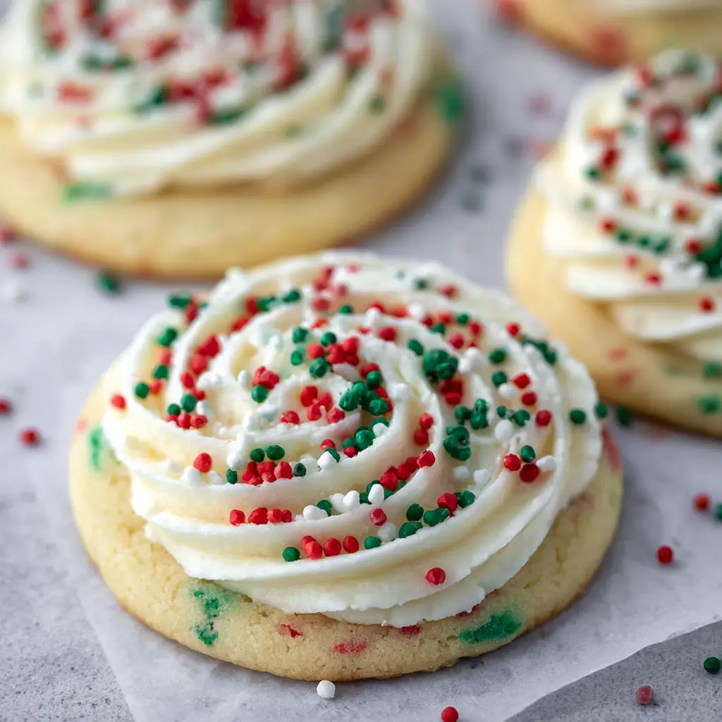 Christmas Cake Batter Cookies