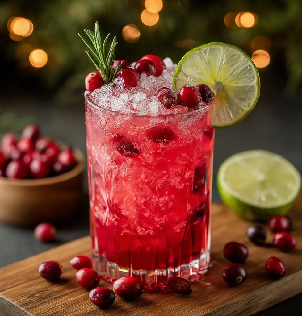 Vanilla Cranberry Crush Mocktail
