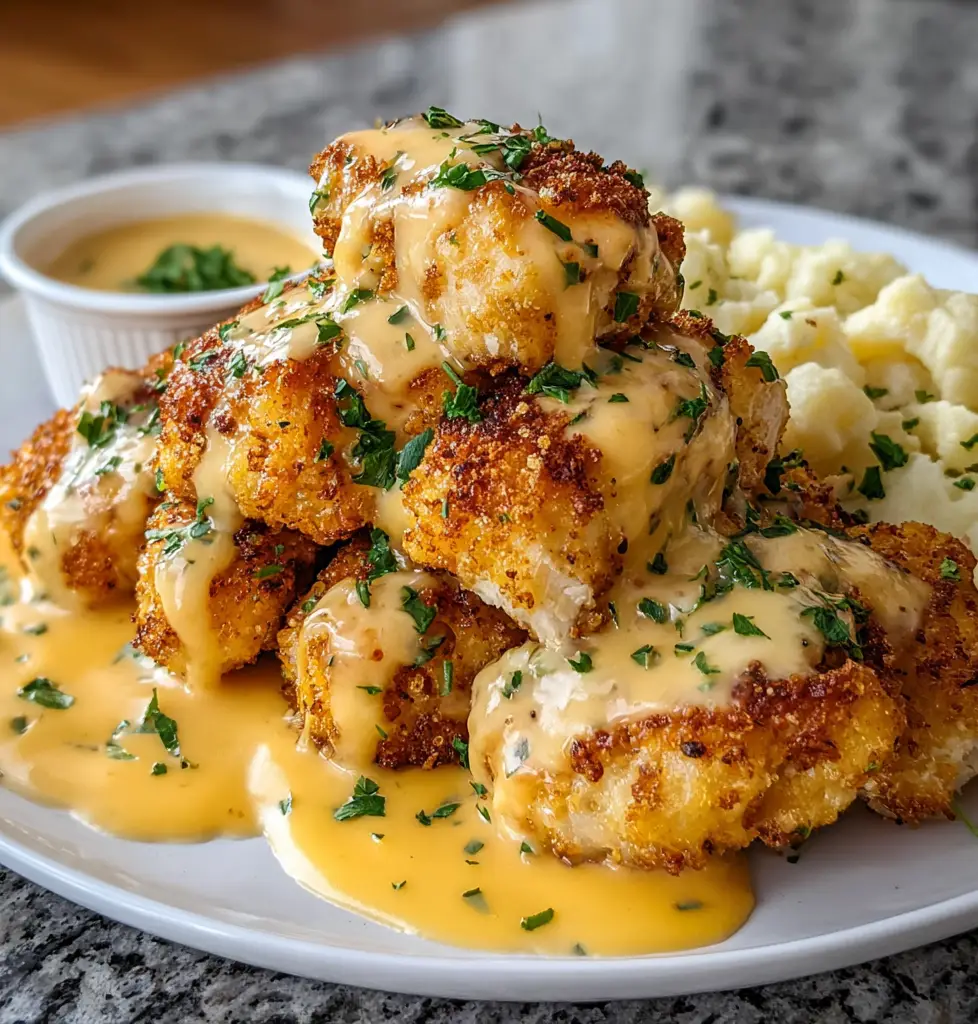 Cheddar Ranch Chicken Tater Tot Bake
